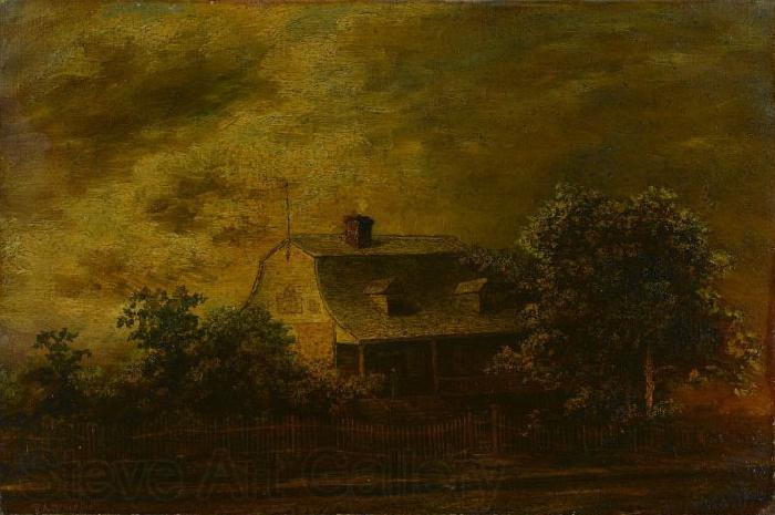 Ralph Albert Blakelock Farmhouse of F.B. Guest France oil painting art
